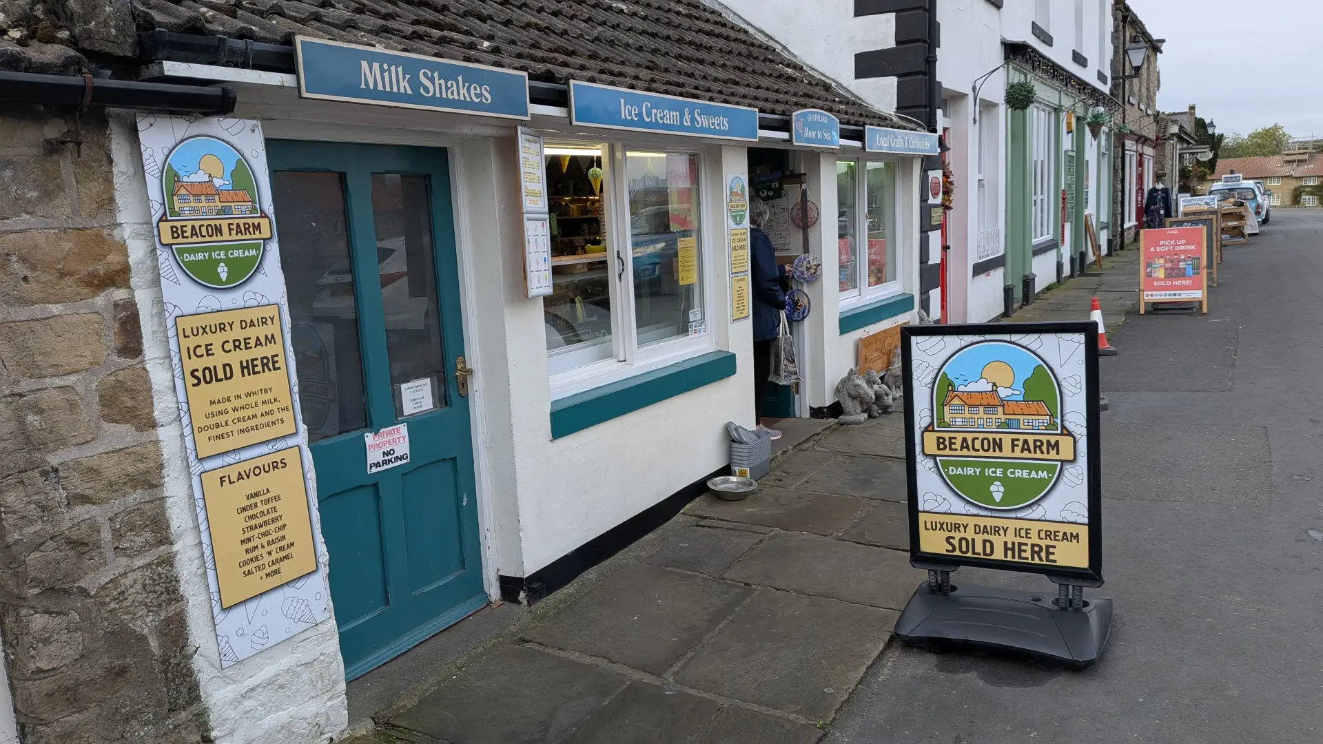 Moor to Sea shop front in Goathland